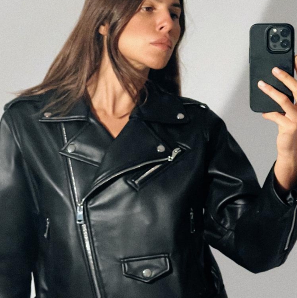 Zara Black Leather Jacket